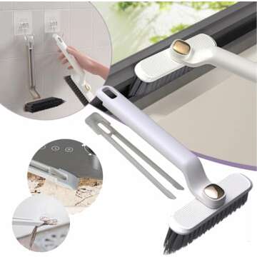 Hard Bristle Crevice Cleaning Brush Set for Deep Cleaning