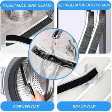 Hard Bristle Crevice Cleaning Brush Set for Deep Cleaning
