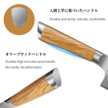 Premium HOSHANHO Nakiri Knife - Sharp VG-10 Damascus Blade