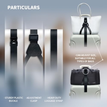 Vethers Travel Luggage Cup Holder and Straps for Hands-Free Travel