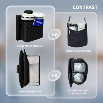 Vethers Travel Luggage Cup Holder and Straps for Hands-Free Travel