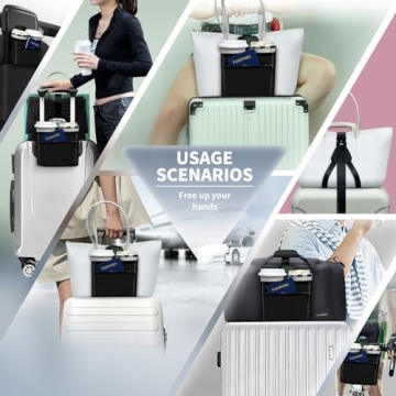 Vethers Travel Luggage Cup Holder and Straps for Hands-Free Travel