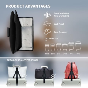 Vethers Travel Luggage Cup Holder and Straps for Hands-Free Travel