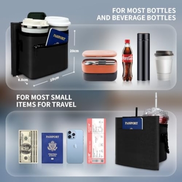 Vethers Travel Luggage Cup Holder and Straps for Hands-Free Travel