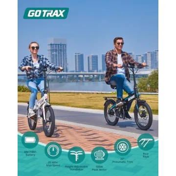 Gotrax R1 Foldable Electric Bike with 40 Miles Range