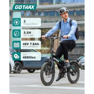 Gotrax R1 Foldable Electric Bike with 40 Miles Range