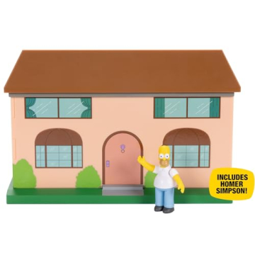Disney The Simpsons Living Room Diorama House Playset, 2.5-Inch Scale Homer Action Figure and Access...