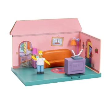 The Simpsons Living Room Diorama with Homer Figure and Accessories