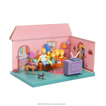The Simpsons Living Room Diorama with Homer Figure and Accessories