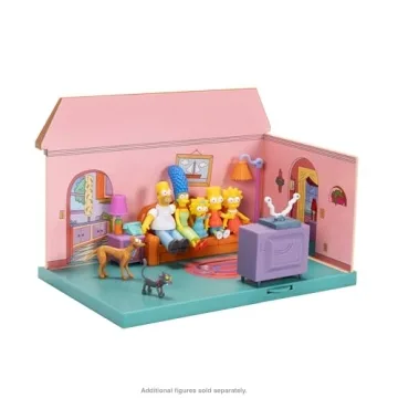 The Simpsons Living Room Diorama with Homer Figure and Accessories