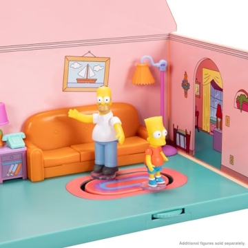The Simpsons Living Room Diorama with Homer Figure and Accessories