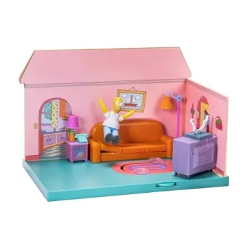 The Simpsons Living Room Diorama with Homer Figure and Accessories