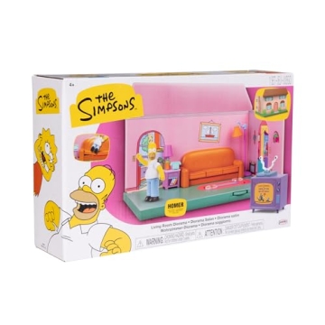 The Simpsons Living Room Diorama with Homer Figure and Accessories