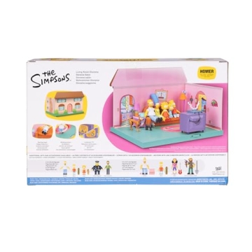 The Simpsons Living Room Diorama with Homer Figure and Accessories