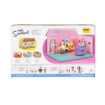 The Simpsons Living Room Diorama with Homer Figure and Accessories