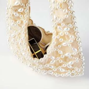 Stunning Acrylic Pearl Clutch for Weddings and Evening Events