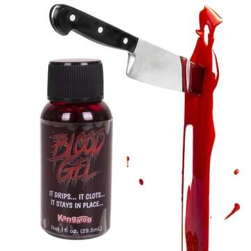Kangaroo Fake Blood - Realistic Washable Makeup for Halloween and Theatre