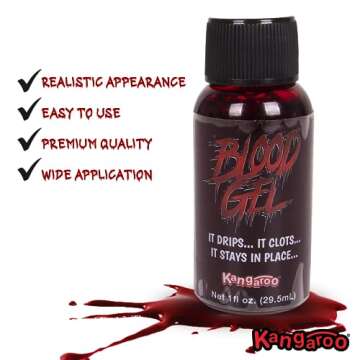 Kangaroo Washable Fake Blood for Halloween and Theatre