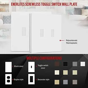Screwless Double Toggle Wall Plate for Child Safety