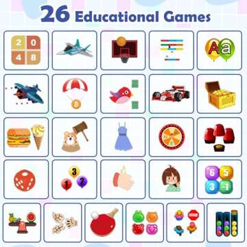 Luyiilo Smart Watch for Kids, with 26 Puzzle Games, Touch Screen, HD Camera, Alarm Clock, Toys for Ages 4-12 Years Old.Birthday Gift for Boys Girls (Blue)