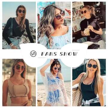 Sungait Oversized Cat Eye Sunglasses with Polarized Lenses for Women