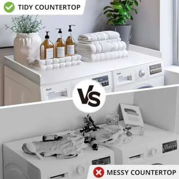 GaShell Washer Dryer Countertop for Stylish Laundry Organization