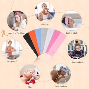 DiyJibb Non-Slip Athletic Headbands Set for Women