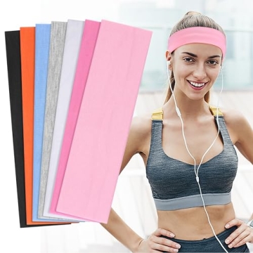 DiyJibb Non-Slip Athletic Headbands Set for Women