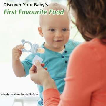 Safe Silicone Baby Fruit Feeder with Freezer Tray