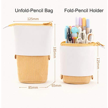 Stylish Friinder Telescopic Pencil Bag for Stationery Organization