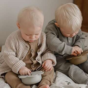 Ynibbim Baby Unisex Waffle Cotton Romper Outfit