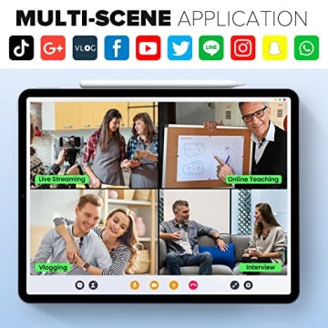 BILIYIP Wireless Lavalier Microphones for iPhone/iPad