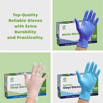 Comfy Package [100 Count HEAVY DUTY Black Nitrile Gloves Disposable Latex Free, 6 Mil Extra Strength, Powder Free, Chemical Resistant, Textured Fingertips - Medium