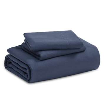 Bedsure Navy Duvet Cover Queen Size - 3 Pieces Prewashed Extra Soft Bedding Set, Includes 1 Duvet Cover 90x90 Inches with Zipper Closure & 2 Pillow Shams, Comforter Not Included