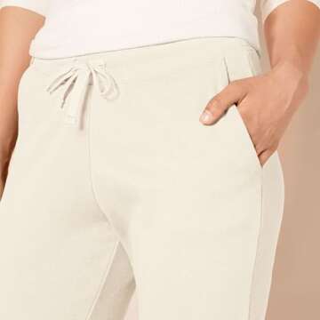 Fleece Jogger Sweatpant in Oatmeal Heather for Women