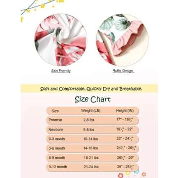 Newborn Girl Clothes Newborn Baby Girl Clothes Long Sleeve Rompers for Baby Girl Flowers Printed Baby Clothes for Girls