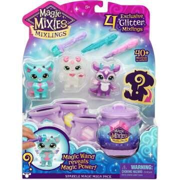 Magic Mixies Mixlings Sparkle Magic 4 Pack for Kids