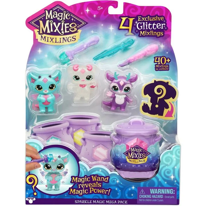Magic Mixies Mixlings Sparkle Magic 4 Pack for Kids