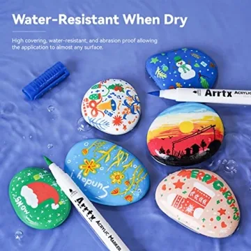 Arrtx Acrylic Paint Pens – 58 Color Set for Creative Art