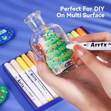 Arrtx Acrylic Paint Pens – 58 Color Set for Creative Art