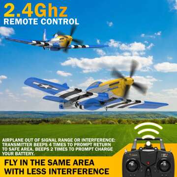 LEAMBE RC Plane P51 Mustang Easy for Beginners ✈️