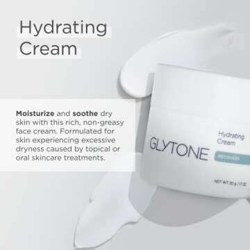 Glytone Hydrating Cream - With Glycerin & Sorbitol - Rich Non-Greasy Face Moisturizer - Fragrance-Free & Non-Comedogenic - 1.7 fl. oz.