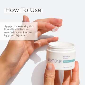 Glytone Hydrating Cream - With Glycerin & Sorbitol - Rich Non-Greasy Face Moisturizer - Fragrance-Free & Non-Comedogenic - 1.7 fl. oz.