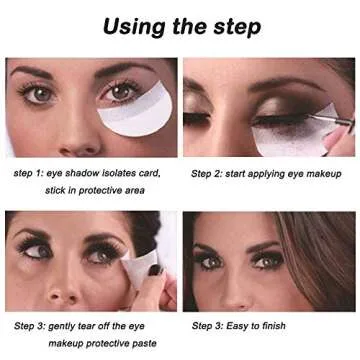 Sonku 150 Pcs Eyeshadow Stencils Pads, Eyeshadow Shields Lint Free Under Patches for Eyelash Extensions,Tinting and Lip Makeup Residue