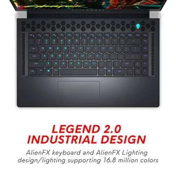 Alienware X15R1 Gaming Laptop - 15.6-inch FHD (1920x1080) 360Hz 1ms Display, Intel Core i7-11800H Processor, 16GB DDR4 RAM, 1TB SSD, NVIDIA GeForce RTX 3070 DDR6 Graphics, Windows 11 Home- Lunar Light