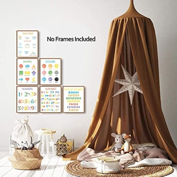 Vibrant Kid Educational Art Prints Set for Learning