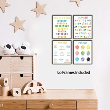 Vibrant Kid Educational Art Prints Set for Learning