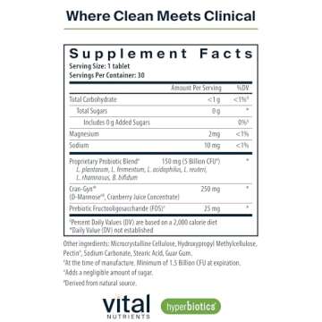 Hyperbiotics Vital Nutrients Pro-Women Probiotic | Vaginal Probiotic | Oral Probiotic for Vaginal an...