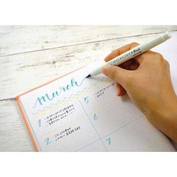 ZEBRA Mildliner Brush Pen Set, 15 Pastel Colours