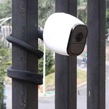 Uogw 2 Pack Flexible Twist Mount - Compatible with Arlo Pro & Ultra, Attach Camera Without Tools - Black